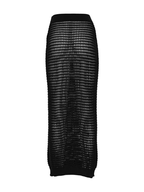 Gonna Oneida in lana traforata Nero Liviana Conti | F5WA41Y69-0